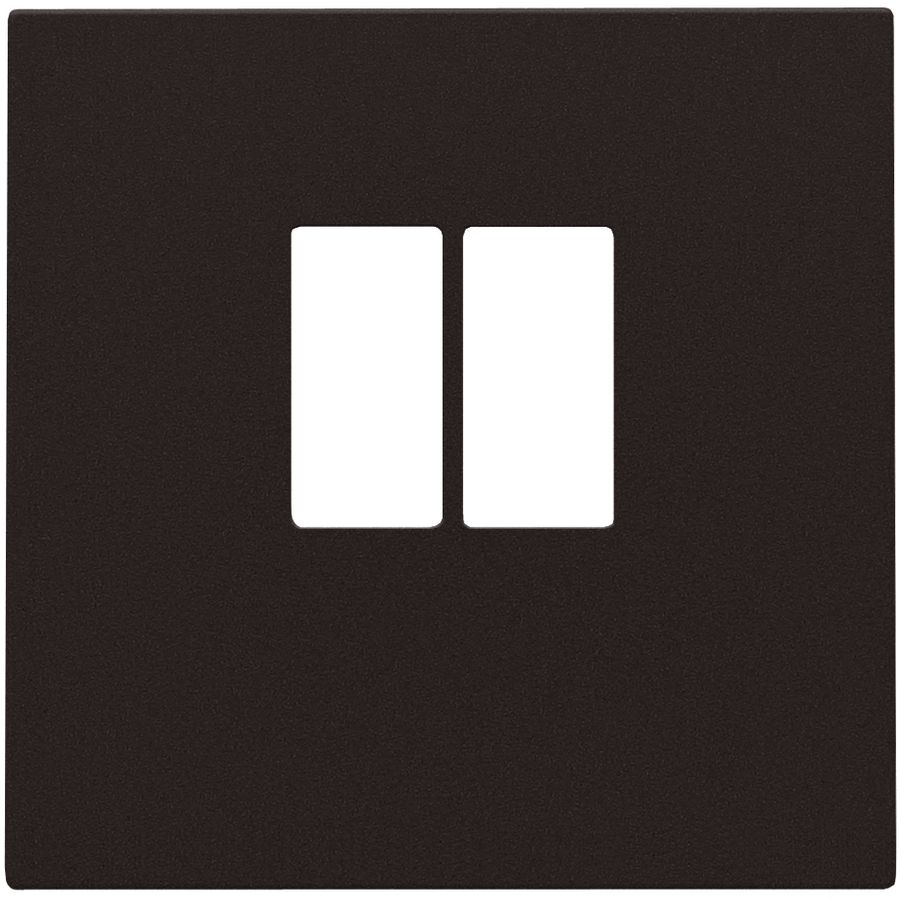 Afwerkingsset enkelvoudige luidsprekeraansl. dark brown