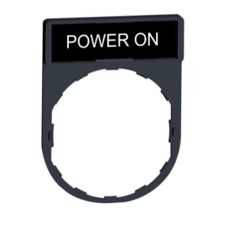 Schild 30x40mm etiket 8x27mmPOWER Harmony XB4/XB5 VVE=10