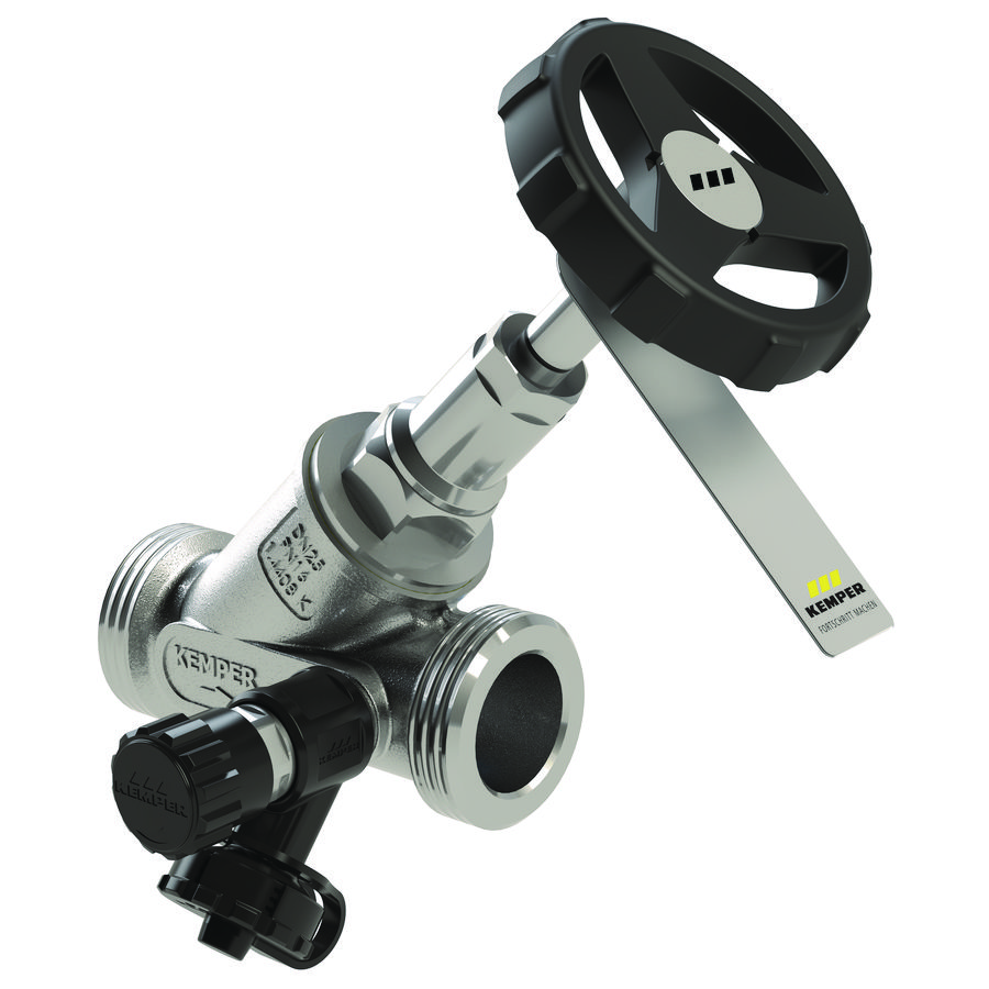 Stopkraan van rvs zonder aftapper bt DN50