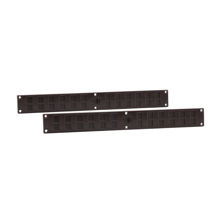 Ventilatieset 370x40mm bruin