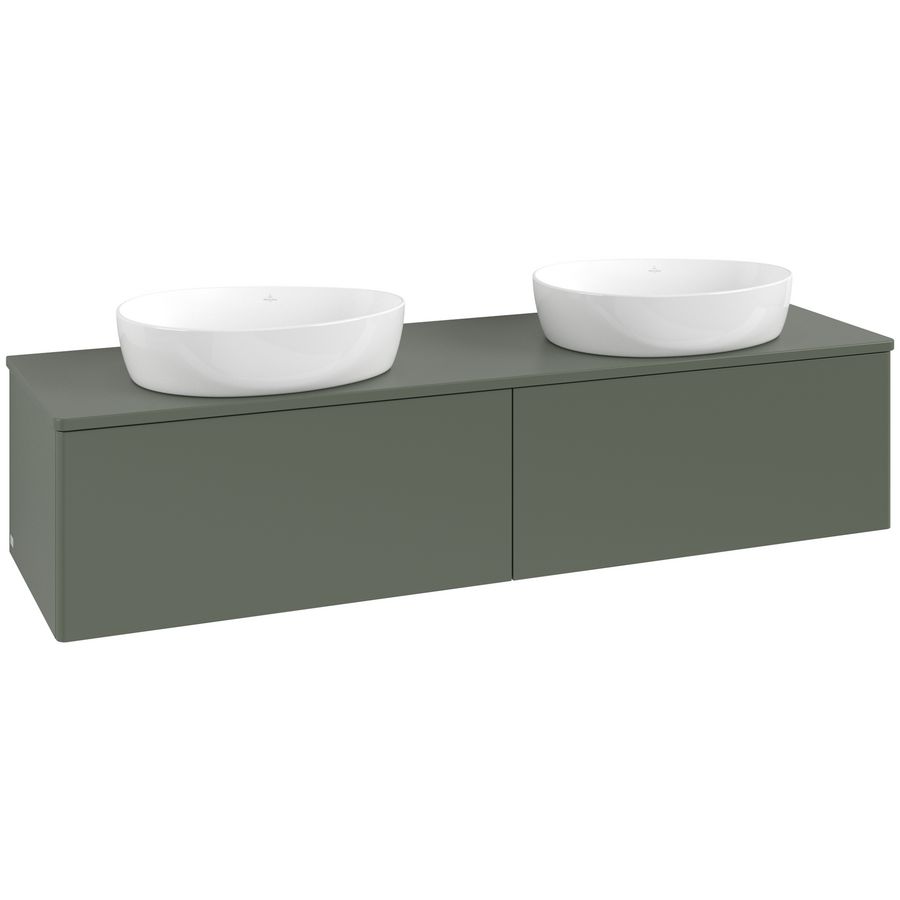 Wastafelonderkast Antao 1600x360x500mm L.Green Matt Lacquer L39050HL