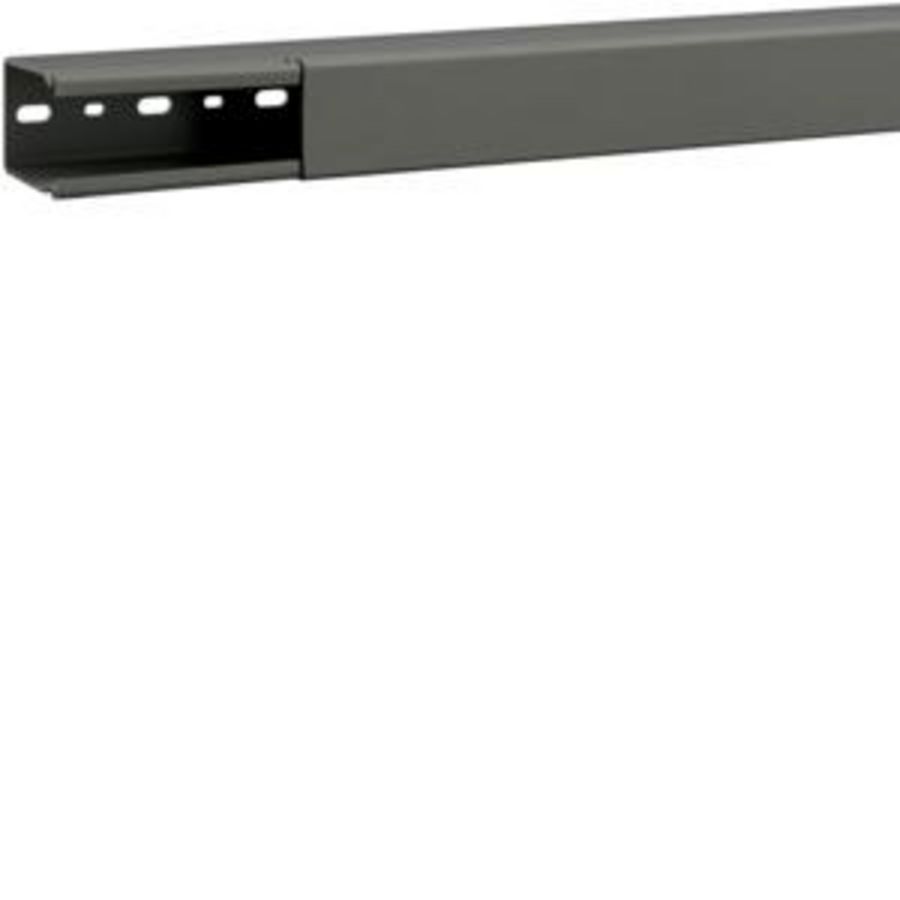 Lengte a 2m. Bedradingskanaal B + deksel 60x40mm grijs