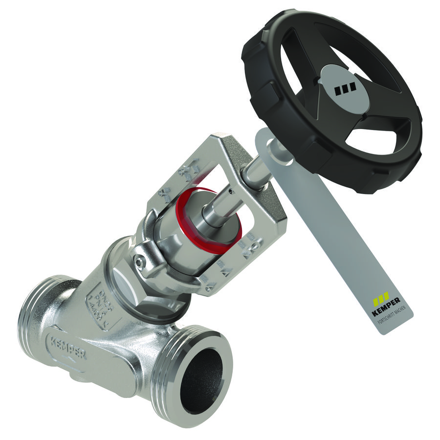 Inregelafsluiter van rvs zonder aftapper bt DN25