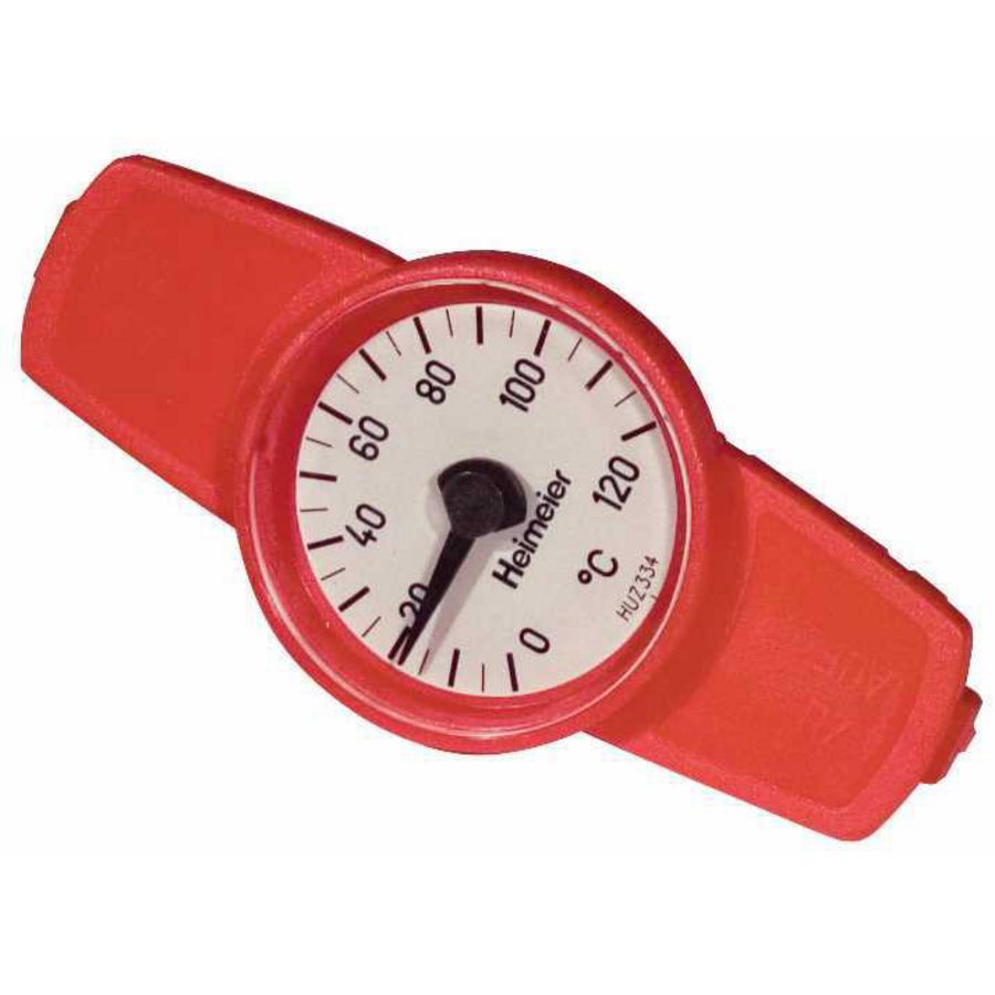 Thermometer tbv kogelkraan Globo-H DN10-32 rood