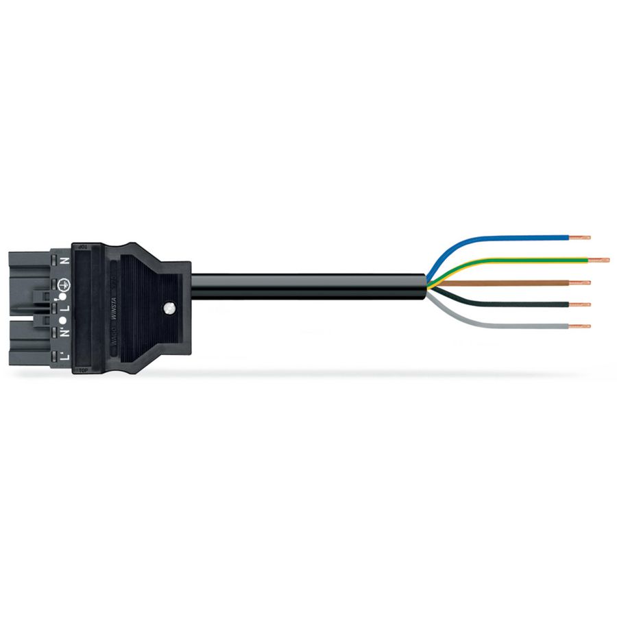Geconf.aansluitkabel Eca Steker/open einde 771-8985/206-503