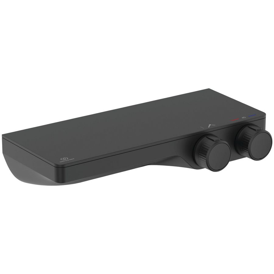 Douchethermo. h.o.h. 15cm silk black Ceratherm S200