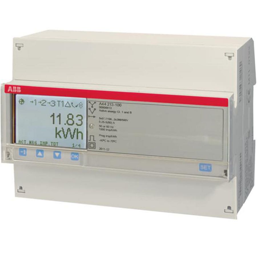 Elektriciteitsmeter 3 fase indirect 6A klasse B