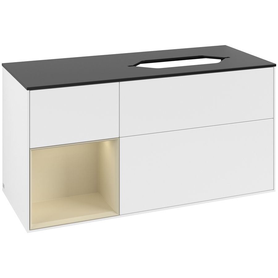 Wastafelonderkast Finion 1200x603x501mm White Matt Lacquer G682HJMT