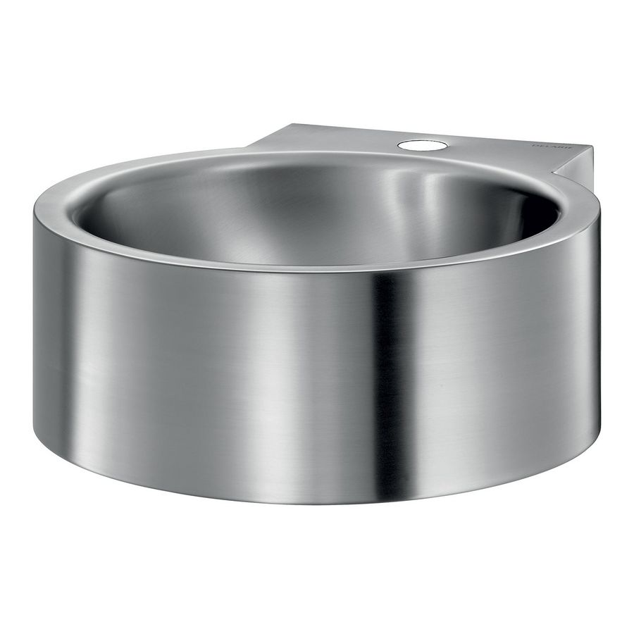 Wastafel kraangat Ø35 midden m. overl RVS 304 mat 125710