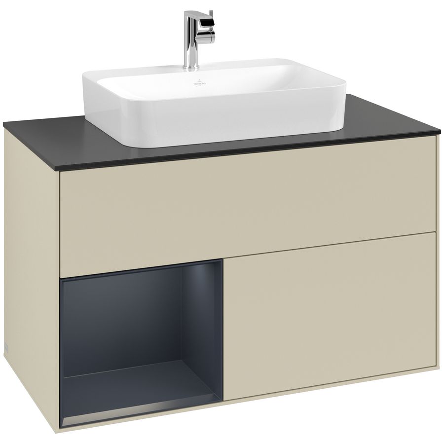 Wastafelonderkast Finion 1000x603x501mm S.Grey Matt Lacquer G362HGHJ