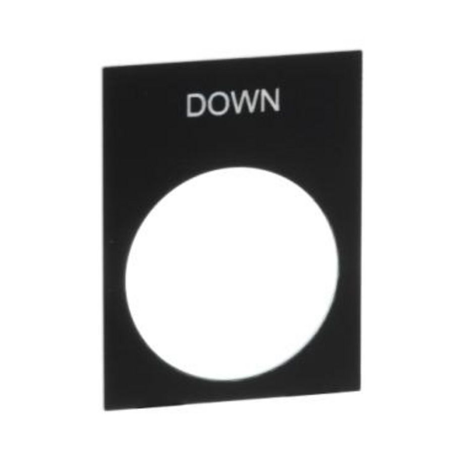 Schild 30x40mm etiket 8x27mm Zwart/wit XB4/XB5 VVE=10
