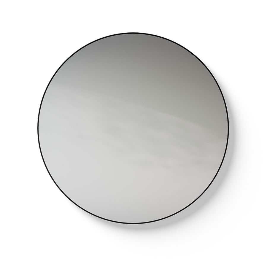 Spiegel Black Line Round Ø1000mm mat zwart