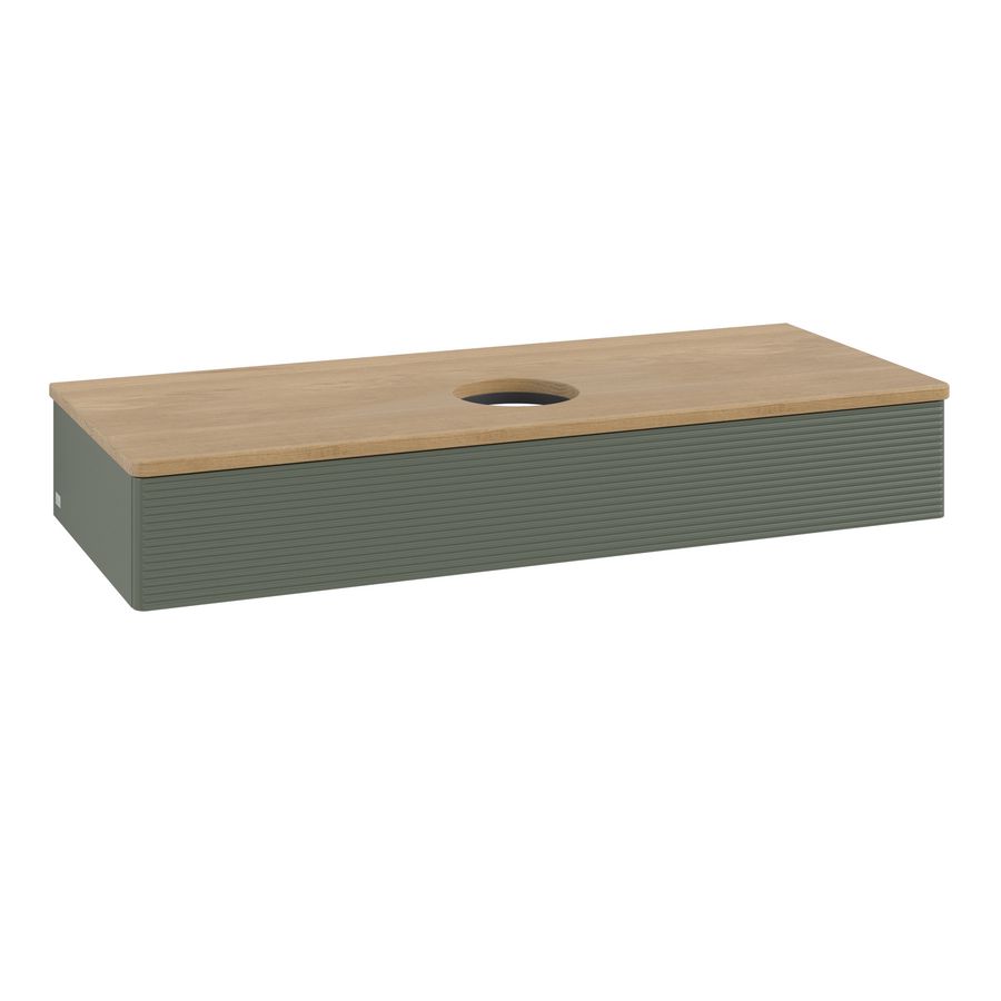 Wastafelonderkast Antao 1200x190x500mm L.Green Matt Lacquer L10111HL