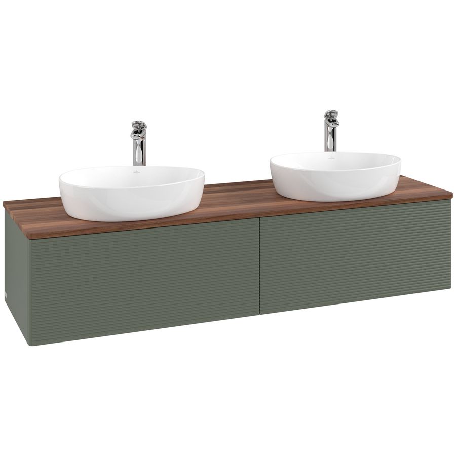 Wastafelonderkast Antao 1600x360x500mm L.Green Matt Lacquer L39152HL