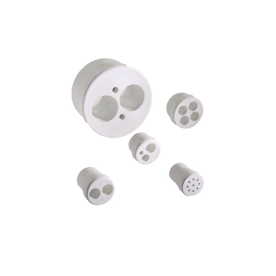 Inzetstuk TPE voor wartel PG7/M12x1,5 drl 1x3mm