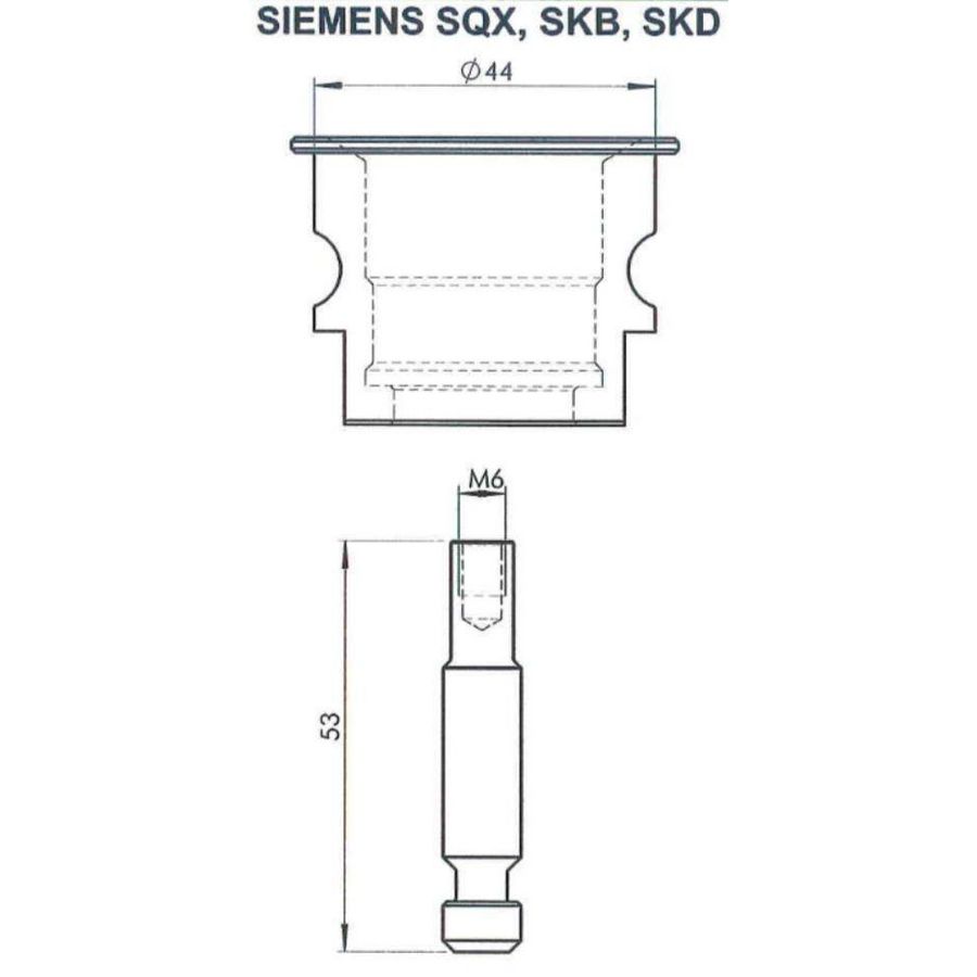 Adapter tbv KTMI Siemens SQX / SKD62