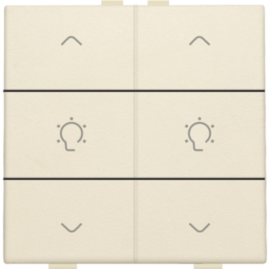 Dubbele dimbediening Home Control cream