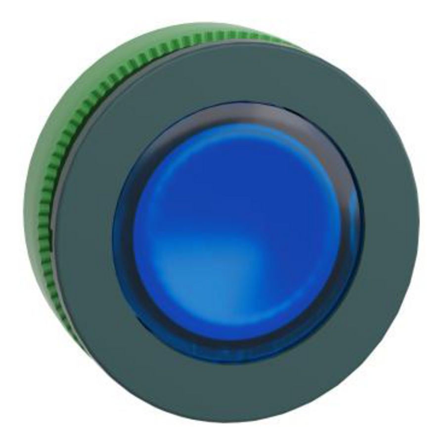 Flush MOUNTED BLUE Flush CAPS ILLUM PUSHBUTTON HEAD INTEGR