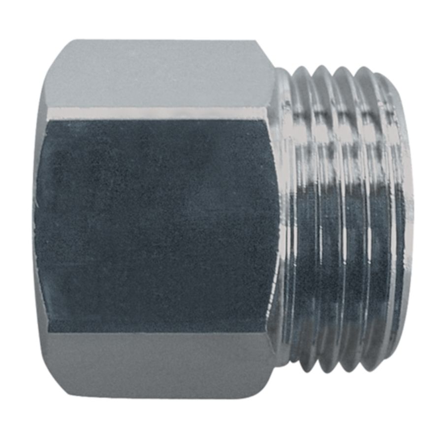 Koppelstuk messing vernikkeld bu. x bi. G1/2 x Rp1/2 VVE=10