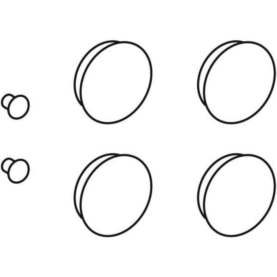 Set compensatiebuffers voor wc-deksel 598125000