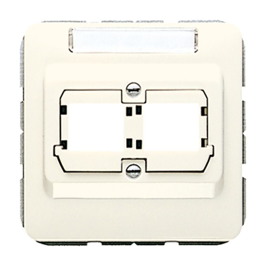 Afdekking wit voor mod.jack 2-voudig CD500