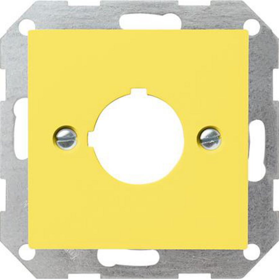 Afdekking draagring drukcontact  Ø22,5mm System 55 geel