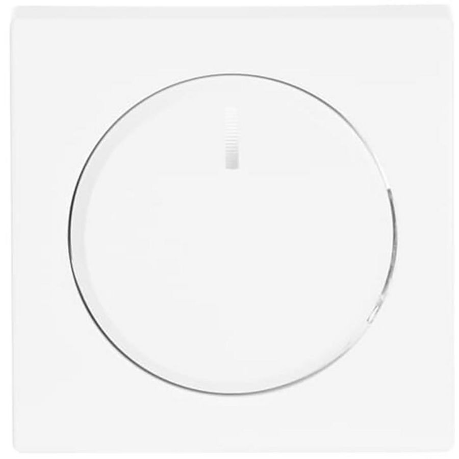 Centraalplaat + knop v draaidimmer s-studiowit (6540-84-102)