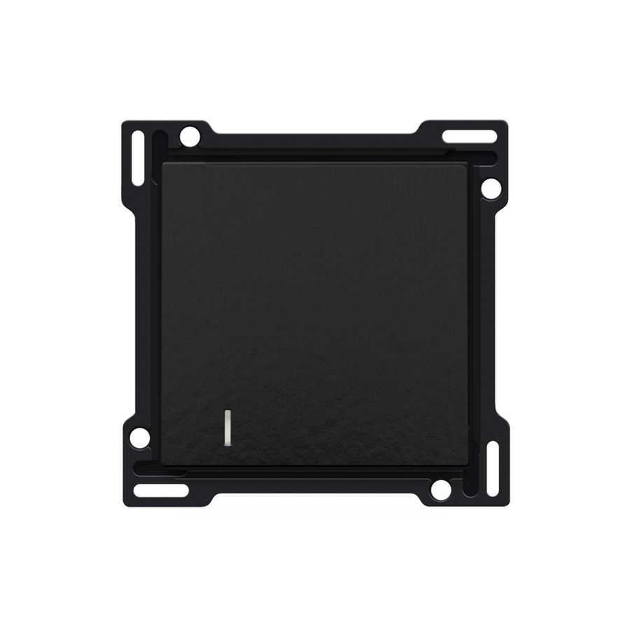 Afwerkingsset hotelkaartschakelaar piano black coated