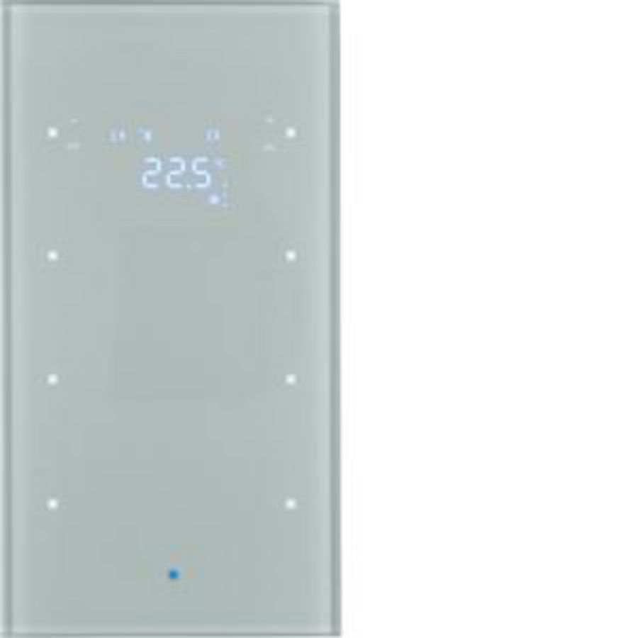 Tastsensor KNX-touch therm. 3-v berker TS Sensor glas alu
