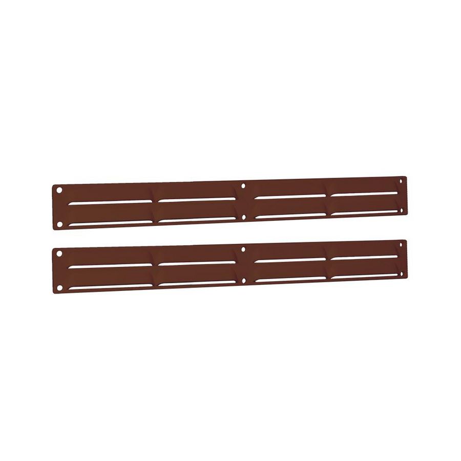 Ventilatieset 370x40mm bruin