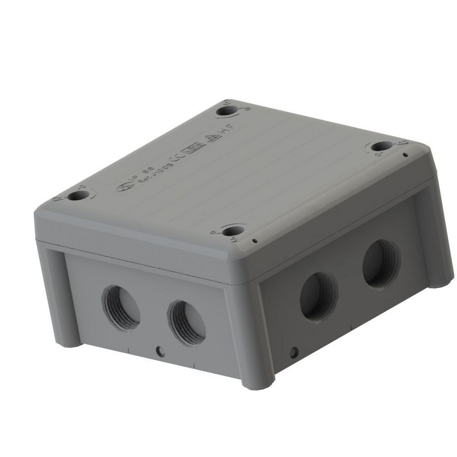 Kabeldoos 102x102x56mm schroefdraad ingang J100S