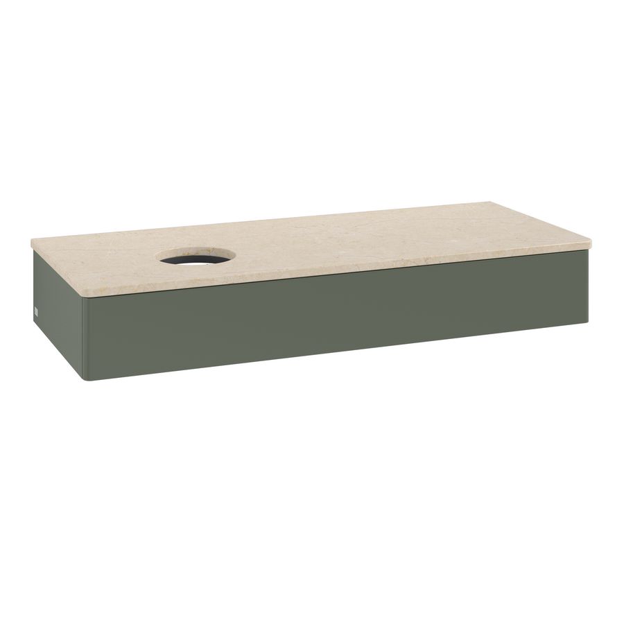 Wastafelonderkast Antao 1200x190x500mm L.Green Matt Lacquer L11013HL