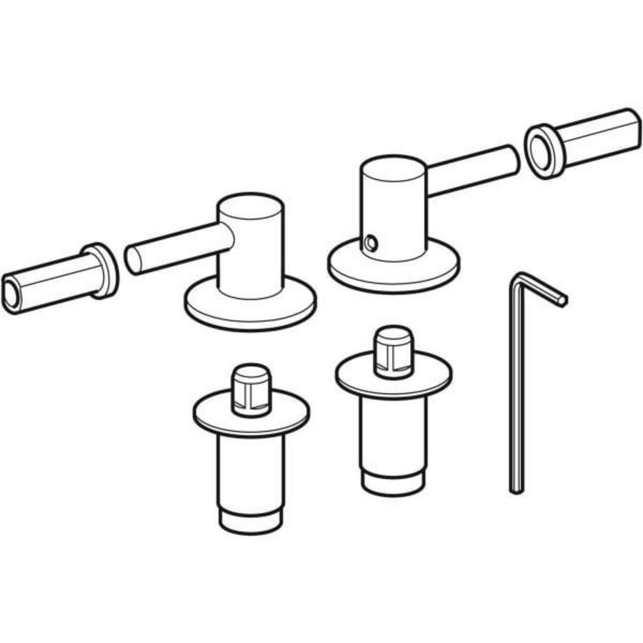 Set scharnier voor closetzitting 598130000