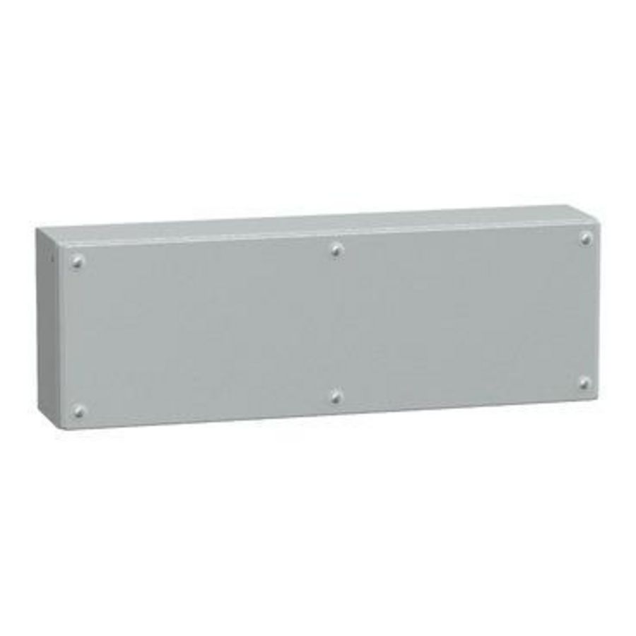 IndustriEle doos Volle deur 200x600x120mm IP66 IK10 Metaal -
