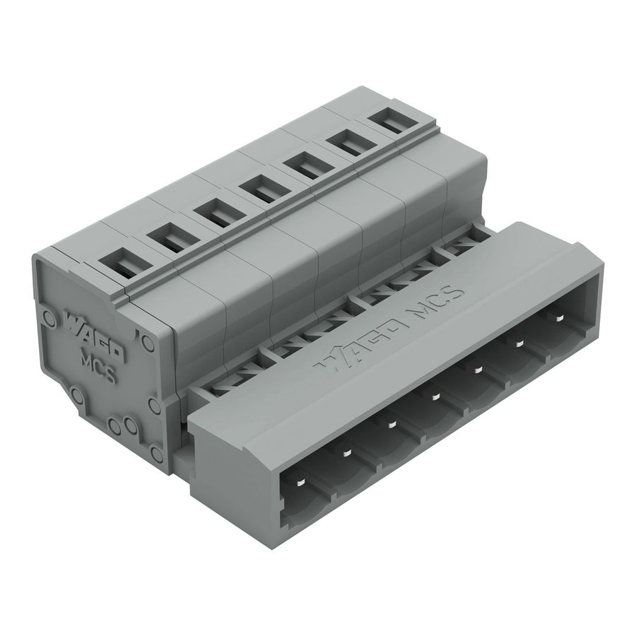 1-draads male steker 2,5mm² grijs 231-607 VVE=50