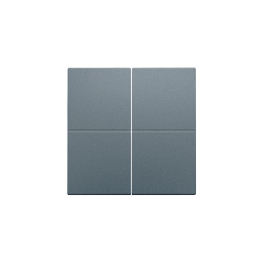 Afwerkingsset 4-voudig elektr. schakelaar/drukknop blue grey