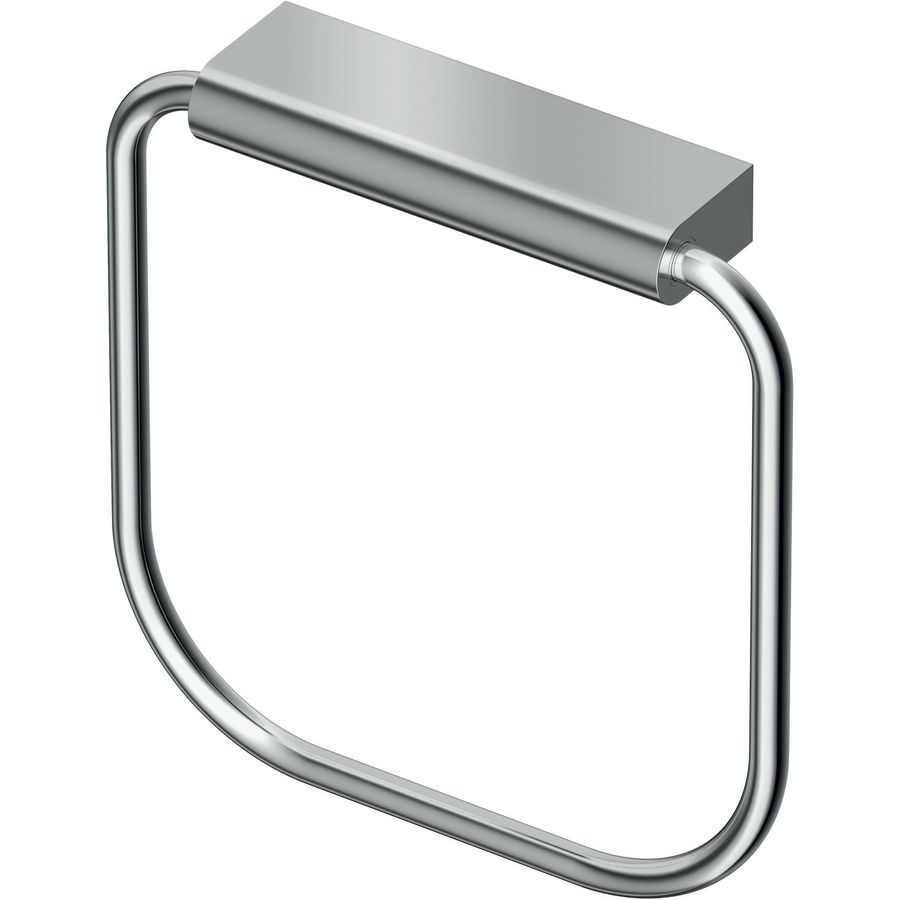 Connect handdoekring chroom hoekig model
