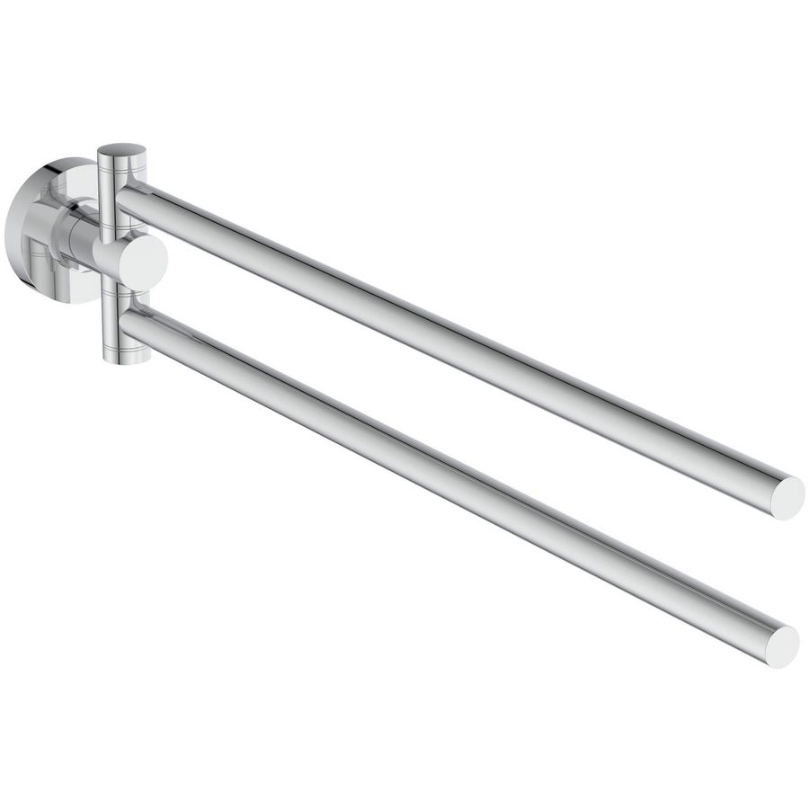 IOM handdoekhouder 600mm chroom 2-lids