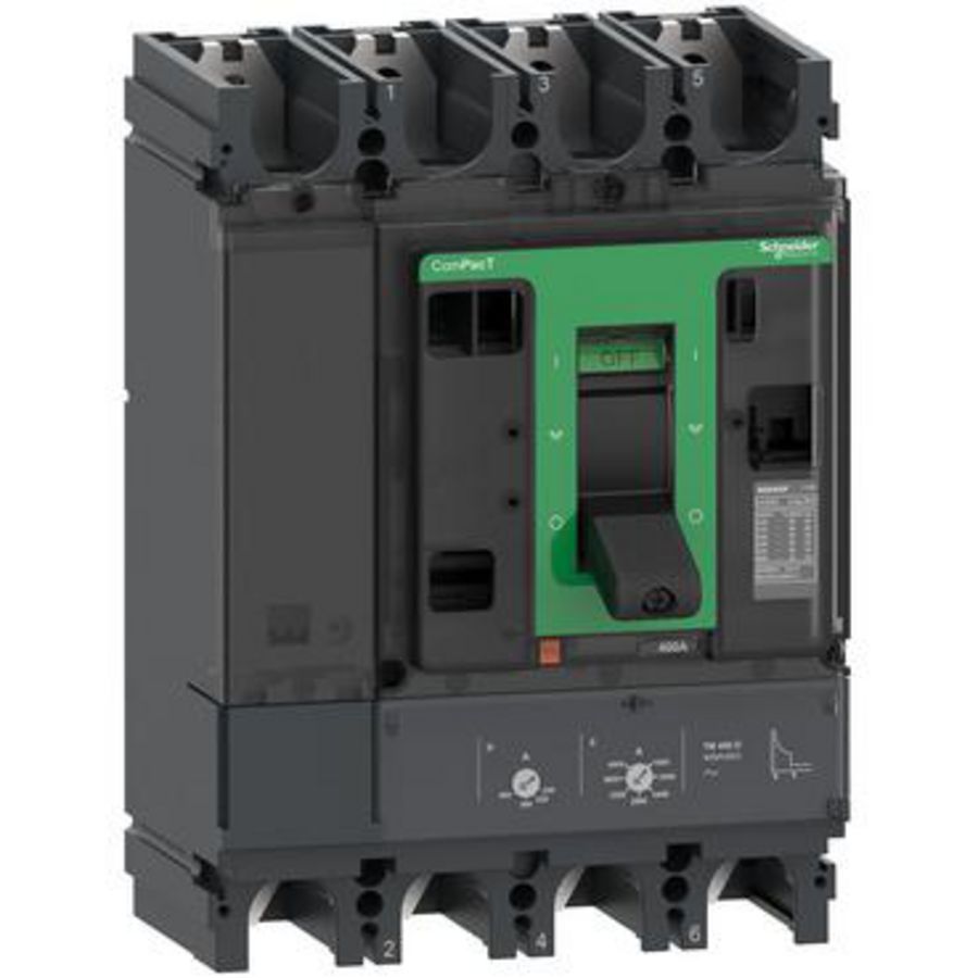 Vermogensschakelaar ComPacT NSX400F 36 kA 415 VAC 4-polig TM