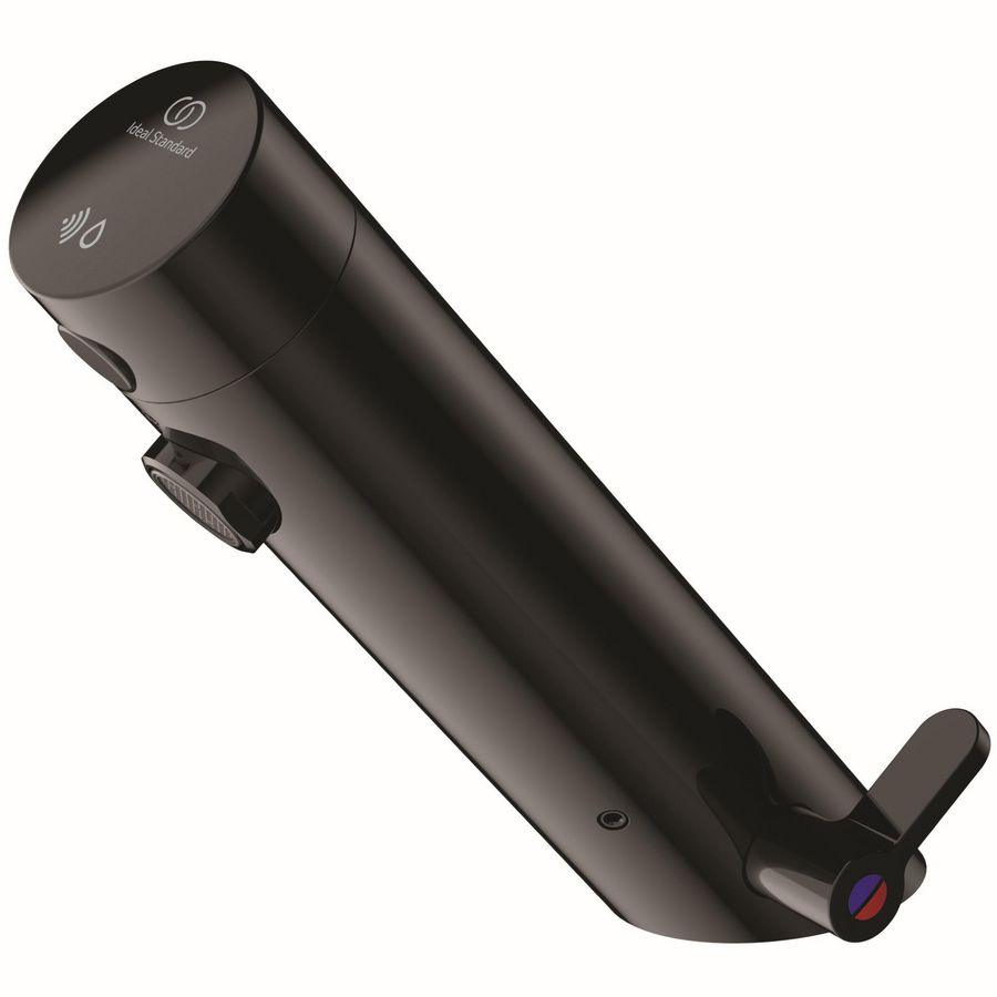 Electronische Wastafelkraan netvoeding black onyx Sensorflow