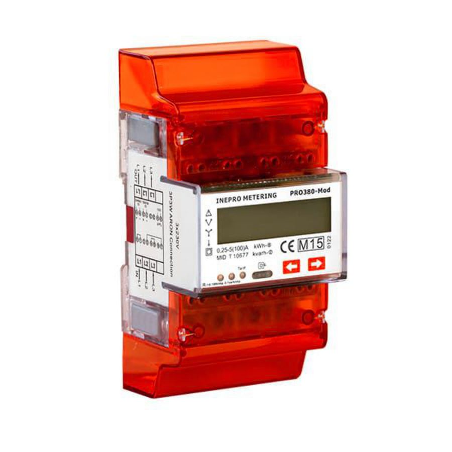 Elektriciteitsmeter 257 Pro380Mod 5(100)Amp U MID 400V 50hz