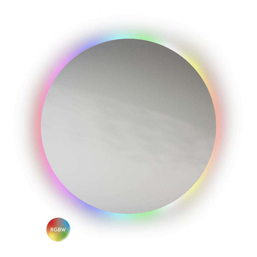 CM-Line spiegel 800mm m. indirecte LED RGBW verlichting