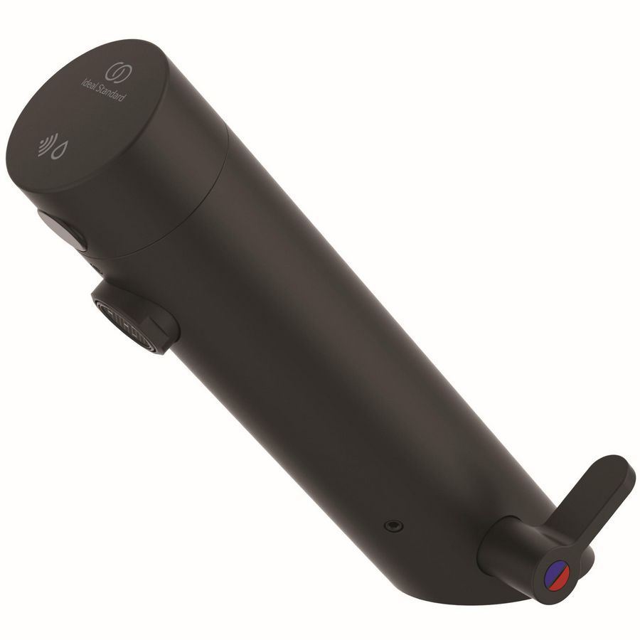 Electronische Wastafelkraan batterij silk black Sensorflow