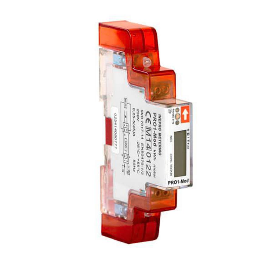 Elektriciteitsmeter 254 Pro1Mod 5(45)Amp U MID 230V 50hz