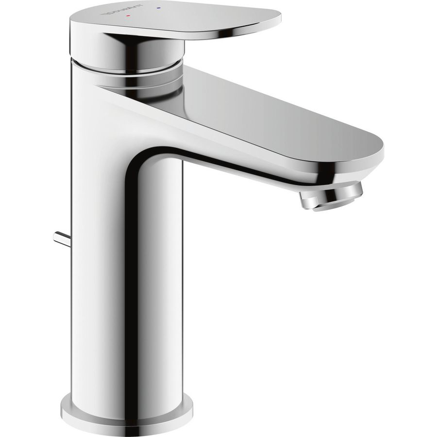 Wave 1-hendel wastafelmengkraan M chroom hoogglans sprong 122mm incl. waste-inrichting