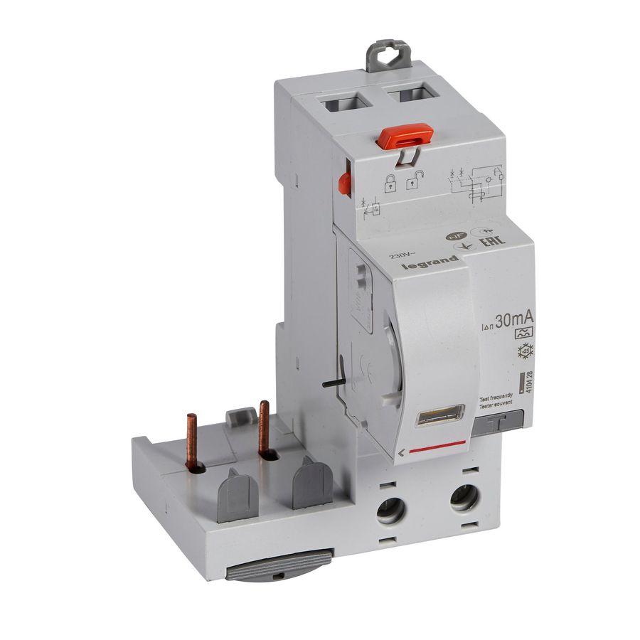 Aardlekblok 2-polig 40A 30mA A DX3 DIN