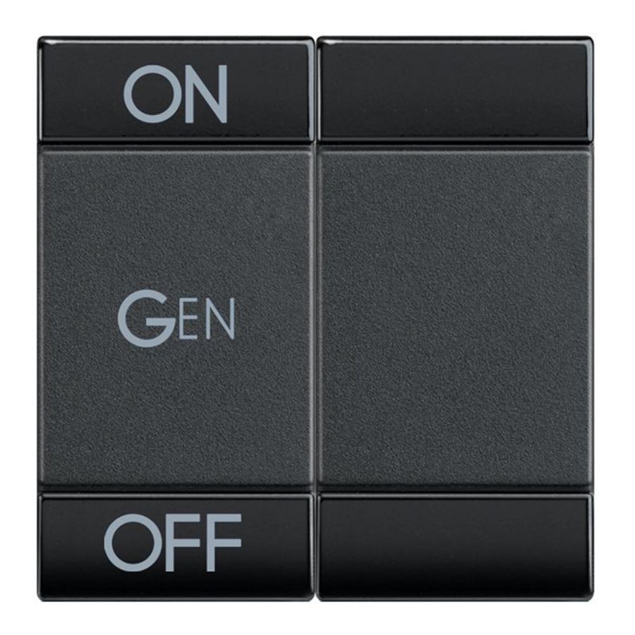 Wipschakelaar ON/OFF GEN 2 mod. antraciet Livinglight VVE=10