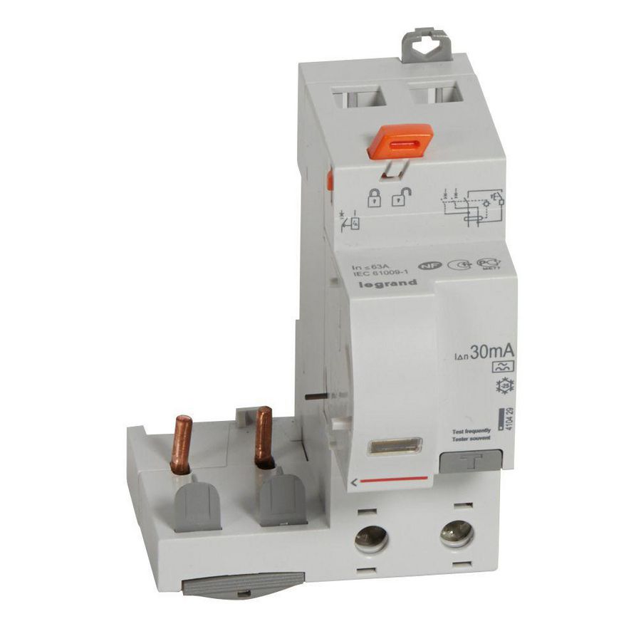 Aardlekblok 2-polig 63A 30mA A DX3 DIN