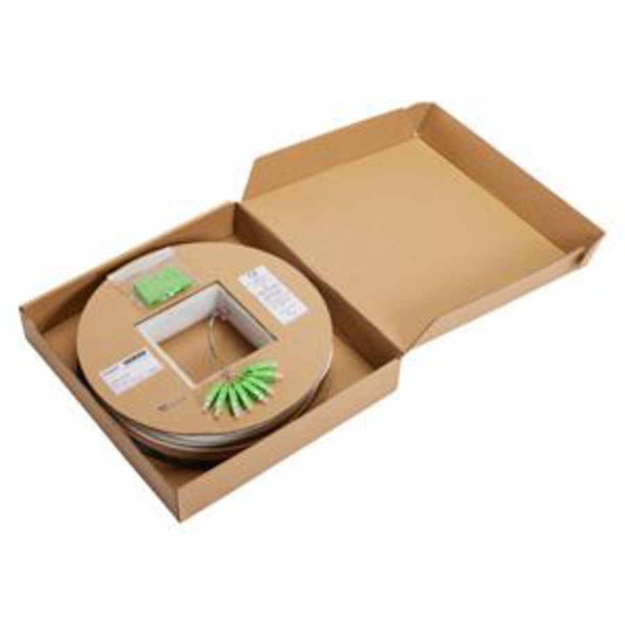 SC/APC 8-FIBER RISER OPTIC CABLE WITH PULLING SHEATH-FIBER F