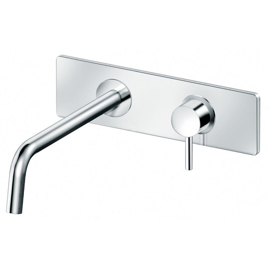 Inb wastafelmengkraan comp m uitloop 178mm+2 rozet SK105ST70 RVS-look
